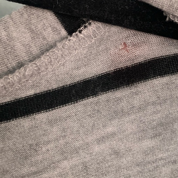 Women’s Agnes & Dora Essential Cardigan Large Gray and Black Stripe - Picture 2 of 7